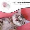 Hondenkledingbogen voor haar huisdier elastische accessoires katten haarkleding hoofdtinte aardtinten ringbanden