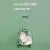 Transportadores de gatos Bolsaram a transportadora portátil portátil respirável para viagens ao ar livre para suprimentos de espaço transparente de gatos/cães menos 9kg