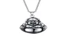 Personalisierte Herren Womens Edelstahl Hahaha Asian Maitreya Buddha Pendellöze Halskette Hochpolierte Freundschaft inspiriert Juwelrry9562566