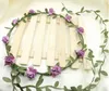 Decorative Flowers Hand Made Artificial Flower Floral Garland Bridal Hair Headpiece Headband Wedding Tiaras Accessories For Women