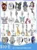 925 Silver Fit Charm Bracelet Bad Color Dog Cat Butterfly Elephant Charmes Ciondoli Diy Fine Jewelry5202120