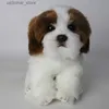 Animais de pelúcia de pelúcia de cachorro pomando de cachorro pomerânia brinquedos de cachorro de cachorro de cachorro de pelúcia