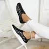 Casual Shoes Women's Gold Sneakers Fall Fashion Flat Sequin Round Toe Loafers Luxury Anti-Slip Vulkaniserade Zapatillas