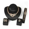Korean World Jewelry Accessories Five Necklace Earrings Bracelet Ring Set of Four