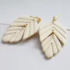 Dangle Earrings 2024ポリマー粘土葉女性手作りの夏の色ドロップペンダントイヤリングジュエリーアクセサリーギフト