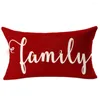Oreiller Red Blessing HomeClasse d'oreiller couverture de canapé de salon 30 50 Decoration Simple Linen Taies 40 60