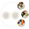 Oreiller 2 PCS Couc-tissés Place décoratif Place de place Anti-scalding Placemat Corde Placemats Tassel Round Tassel Table de table