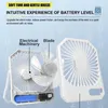 Decorative Figurines Personal Fans Small Desk Fan Portable Travel With Power Bank 3 Speeds Quiet For Outdoor Easy Install