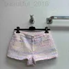 Women's Shorts designer Shenzhen Nanyou~24 Early Spring New Product Small Fragrant Wind Pink Colored Letter NWMJ