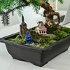 Flowerpots imitation lila lera saftiga växter krukor utomhus trädgård landskap bonsai potten brickor rektangulär fyrkantig planter 240409