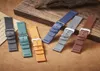 18mm 20mm 22mm Leather Watch Band Rand för Samsung Galaxy Watch 3 41mm 45mm Active2 40 44mm Watchband Quick Release 18mm1996787