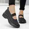 Casual schoenen dames elastische band sneakers sport wig mesh hol uit zomers strand dikke bodem vaste kleur schoenen sapatos