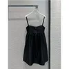 Dress Luxury Design Style small black skirt short style Spring Sweet cool wind everything casual summer new hollow decoration hollow sexy cute suspenders size s-l