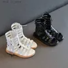 Sandalen Neue Sommer Kinder Sandalen Römische Stiefel High Top Girls Sandalen Kinder Römische Sandalen Heißverkauf Kleinkinder Schuhe Sandalias T240415