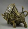 China cobre esculpir riqueza de corpo inteiro zodíaco ox estátua2092929