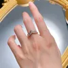 Cluster Rings Wong Rain Elegant 925 Sterling Silver Crown Lab Sapphire Gemstone Ring For Women Wedding Engagement Fine Jewets Partihandel