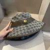 Chandeiro de designer clássico Chapéu de impressão completa Chapéus de pescadores da moda com grande tumulto de Ber Brim Sombra Casual Casual