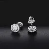 Bijoux Wholesale Rapeers Jewelry Luxury 18K Gold Plated 925 Sterling Silver VVS Moissanite Diamond Hip Hip Hop Stud earrings