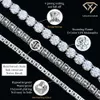 Gioielli Xingyue 2 mm-6 mm Gra 925 Sterling Silver Ice Out Diamond Mossanite Moissanite Tennis Link Collana Catena per uomini Donne