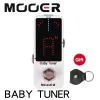 Kablolar mooer bebek tuner efekti gitar pedalı / bebek tuner çok küçük ve kompakt tasarım ücretsiz gönderim