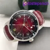 Código de relógio funcional de pulso AP 11.59 série 15210BC Platinum Smoked Wine Red Moda de moda casual Back Transparent Mechanical Watch