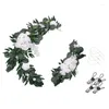 Dekorativa blommor Artificial Wedding Arch Flower 1 Set Party Bakgrund för inomhus utomhus trädgårdsdekorationer G32D