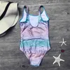 One-pièces 7-14 ans Modèle de poisson Baby Girls Swwwear Beach Summer Enfants One Piece Swwear Swimsuit 2024 Enfants Monokini Bathing Costume348 Y240412