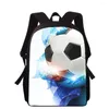 School Bags Soccer Football 16" 3D Print Kids Backpack Primary For Boys Girls Back Pack Students Book