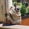 Bahçe Dekorasyonları Ağaç Heykeli Sevimli Kurbağa Peeker Yard Dekorasyon Hugger Dış Mekan Heykelleri Sessiz