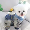 Cucciolo di abbigliamento per cani tuta da cucciolo inverno inverno cartone animato maglione da cartone animato grazioso vestiti Desinger Desinger Piccola imbracatura gatto Pajamas Yorkshire Poodle