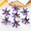 Dekorativa blommor Silk Lily Artificial Craft för Scrapbook Diy Candy Box Wedding Party Garden Home Decoration Julkrans S