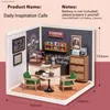 3D Puzzles Robotime Rolife 3D Plastic Puzzle Super Store Breezy Time Cafe Diy Miniature Doll House Kit Y240415