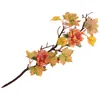 装飾的な花人工枝の装飾感謝祭の葉のピックフォールステムブランチの装飾品