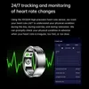 Fullsmart Ring NFC Fitness Tracker med Sleep Body Temperatur Monitoring Steg Counter för videorullningssida Vänd 240415