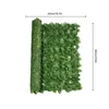 Dekorative Blumen künstlicher Efeuzaun -Screening Privatsphäre Hedge Panel Grün Faux für Home Balkon Dekoration