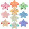 Accessori per capelli 10 pezzi/set Love Heart Flow Flower copricapo per copricapo per bambini Ropes Girls Cashclips per bambini Bande elastiche all'ingrosso Otonk