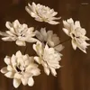Декоративные цветы 1 шт. Настоящий высушенный цветок белый снежный лотос сухой ветвь цветут свадьба дома декора