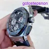 Highend AP Wrist Watch Royal Oak Offshore Series 26420SO Precision Steel Ceramic Ring Back Transparent Chronograph Mens Fashion Leisure Business Sports Machine