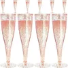 Paies jetables Paignes 10pcs Plastes en plastique Cocktail Cocktail Banquet de cocktails champagne