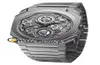 Ny Octo Finissimo Tourbillon 102937 Skeleton Grey Dial Miyota Automatiska herrar Watch Titanium Steel Armband Sport Watches Hellowa6696463