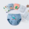 Shorts 5 Pcs/Lot Boys Underwear Cotton Children Underpants Dinosaur Cartoon Child Brief Panty Breathable Soft Kids Triangle Shorts