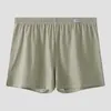 MUITAS MEN MEN listra em casa algodão puro short de ascensão média calcinha calcinha cuecas cuecas de juventude respirável masculino boxers masculinos