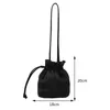 Schoudertassen dames tas pu lederen messenger trekkoord hobo lichtgewicht geplooide zoete soft crossbody winkelen