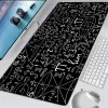 Pads Mousepad Computer Home Large Mouse Mat Mousepads Géométrique Math Formule Natural Rubber Organte Mat à souris Soft Office Mat