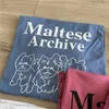 T-shirts pour femmes TREND BRANDE SUMBRE T-shirt Designer T-shirts décontractés Loy Lazy Harajuku Imprimerie de chien court à manches courtes en coton