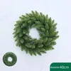 Decorative Flowers Artificial Wreaths Red Ball Christmas Festive Decorations Wall Door Hanging Wedding Party Supplies DIY Plant Garlands