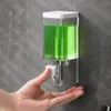 Dispensateur de savon liquide 250 ml Vis à vis de la salle de bain Murlée de salle de bain Shampooing and Shower Gel Container Bottle