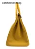 Женщина -дизайнерская сумка подлинная кожа 7A Handswen Подличная корова кожа желтая кожаная аппаратная техника качество QQ af8hlagh