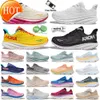 Designer Hoka Bondi 8 Hoka Clifton 9 Hokas Chaussures rose sur le carbone X 2 Cloud Ice Water Harbor Gris Women Men Jogging Plateforme de marche Runners Tennis Mesh Sneakers 62 S 6