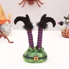 Decorative Figurines Witch Legs Halloween Decorations Scary Upside Down Flying Feet Party Supplies Table Ornament